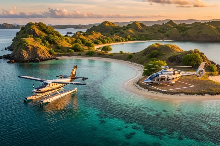 Seaplane vs Helicopter Transfers in Komodo